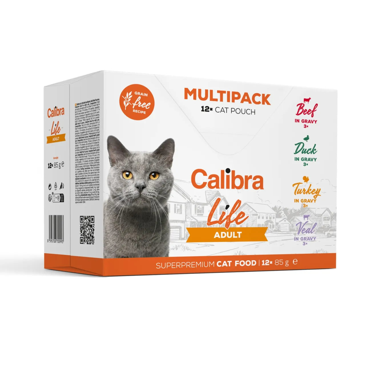 Calibra Cat Life pouches Adult Multipack 12x85g