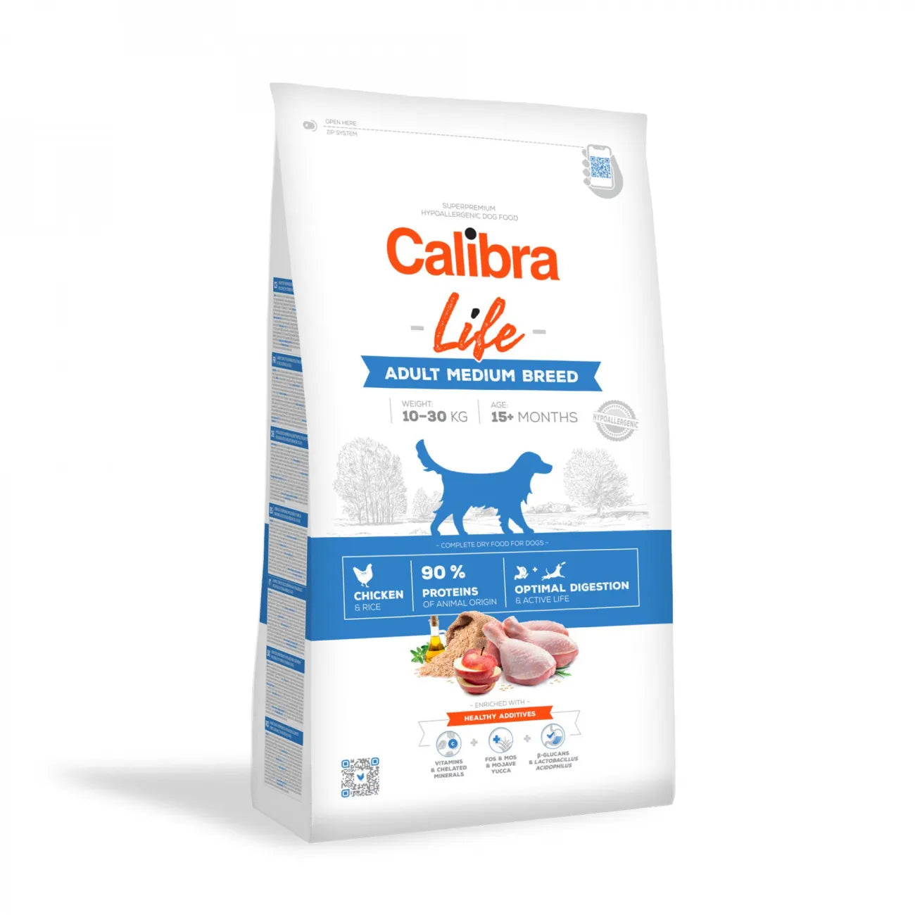 Calibra Dog Life Adult Medium Breed Chicken 2,5kg