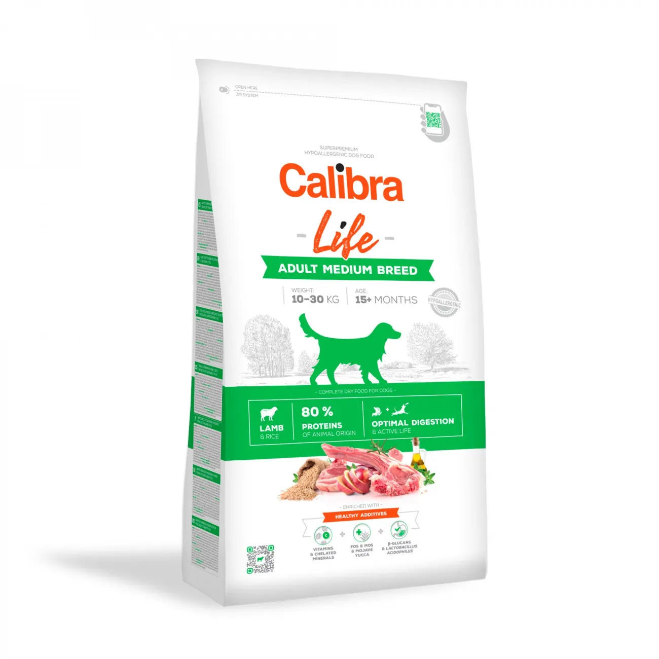 Calibra Dog Life Adult Medium Breed Lamb 2,5kg