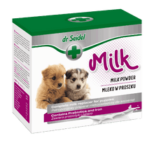 Complete milk replacer for puppies without feeding accessories