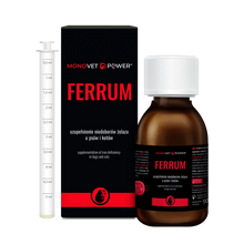 MONOVET POWER® – FERRUM – a preparation in the form of suspension that supports haematopoietic processes in dogs and cats 90 ml