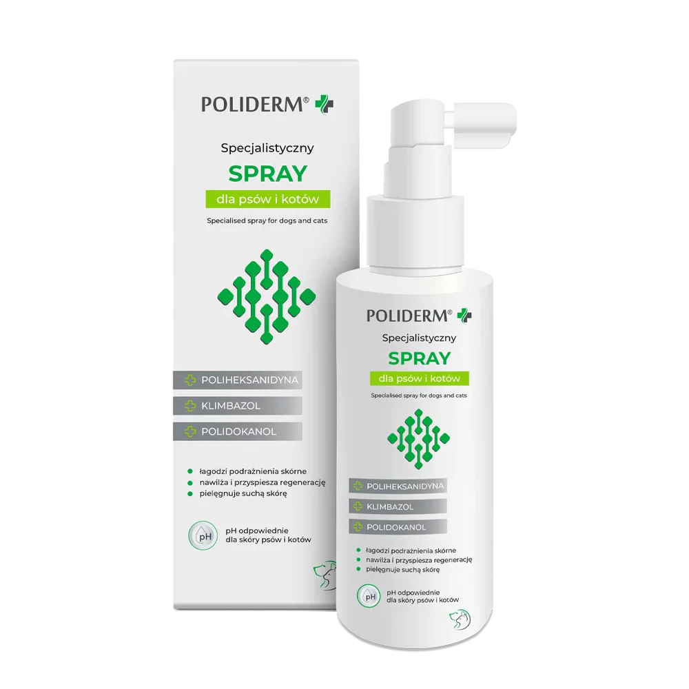 POLIDERM® SPRAY – spray for skin conditions for dogs and cats 100 ml