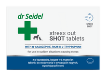 Stress out SHOT tablets – tablets for use in emergency situations that cause stress