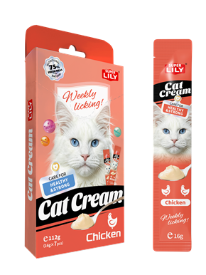 Super Lily Cat Cream Chicken Flavor Cat Treat 112g