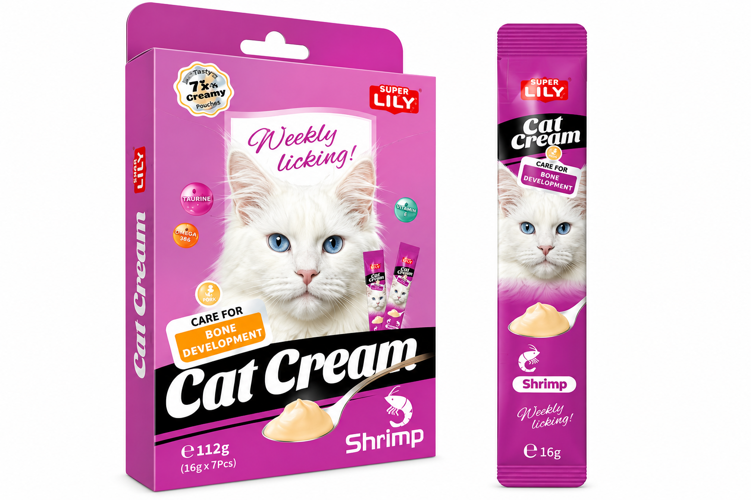 Super Lily Cat Cream – Shrimp Flavor
