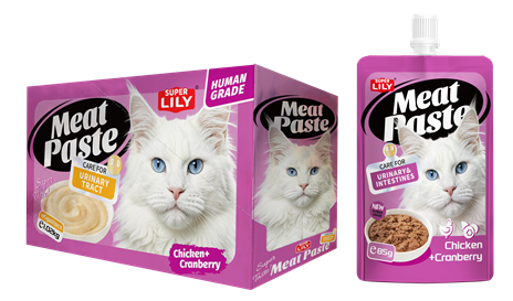 Super Lily Meat Paste Chicken & Cranberry Cat Treat 85g