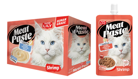 Super Lily Meat Paste Shrimp Cat Treat 85g