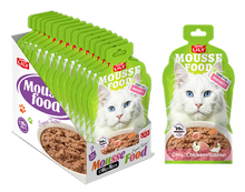 Super Lily Mousse Food Chicken & Salmon Cat Food 65g