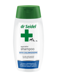 Dr Seidel dog shampoo with chlorhexidine